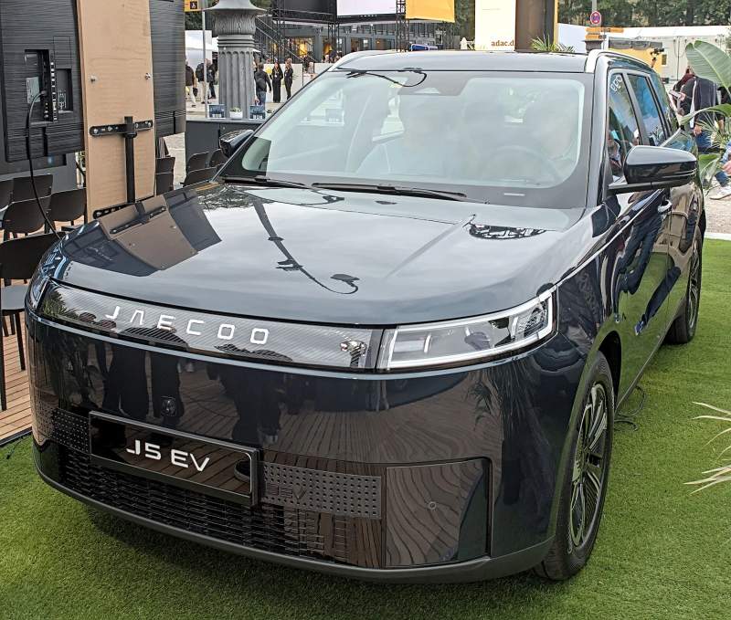 Jaecoo E5 (J5 EV) na targach IAA Mobility 2025 w Monachium — zdjęcie ze zbiorów Wikimedia Commons
